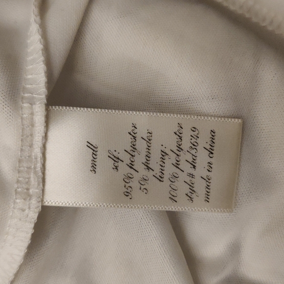 ALYA Strapless Black and White Dress, Size Small, lined, full zip back w/hook - Picture 11 of 13